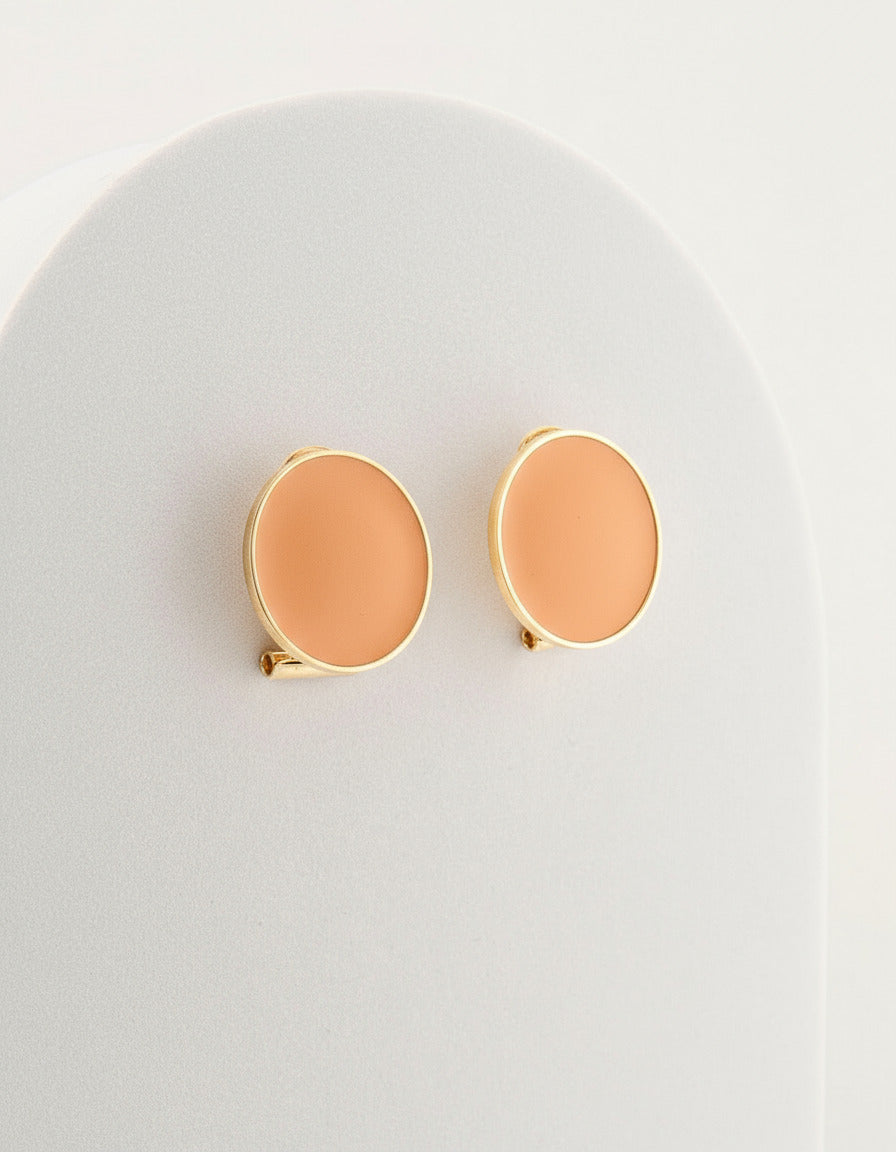 Handcrafted in Tuscany, the MarriCortona Smalto Earrings in 18k gold bronze with hand-painted enamel reflect Italian artistry, color, and timeless elegance.