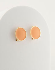 Handcrafted in Tuscany, the MarriCortona Smalto Earrings in 18k gold bronze with hand-painted enamel reflect Italian artistry, color, and timeless elegance.