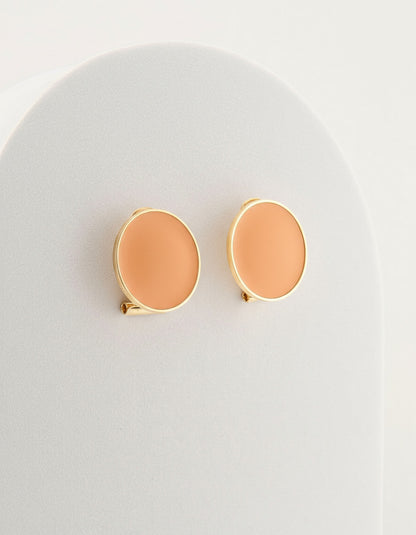 Handcrafted in Tuscany, the MarriCortona Smalto Earrings in 18k gold bronze with hand-painted enamel reflect Italian artistry, color, and timeless elegance.