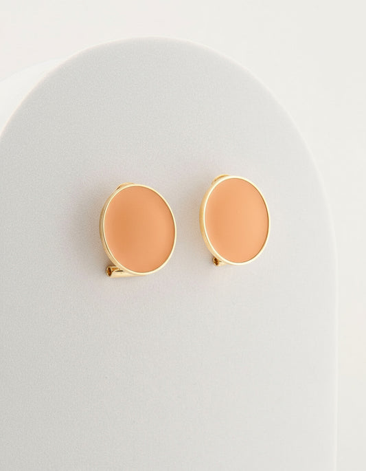 Handcrafted in Tuscany, the MarriCortona Smalto Earrings in 18k gold bronze with hand-painted enamel reflect Italian artistry, color, and timeless elegance.