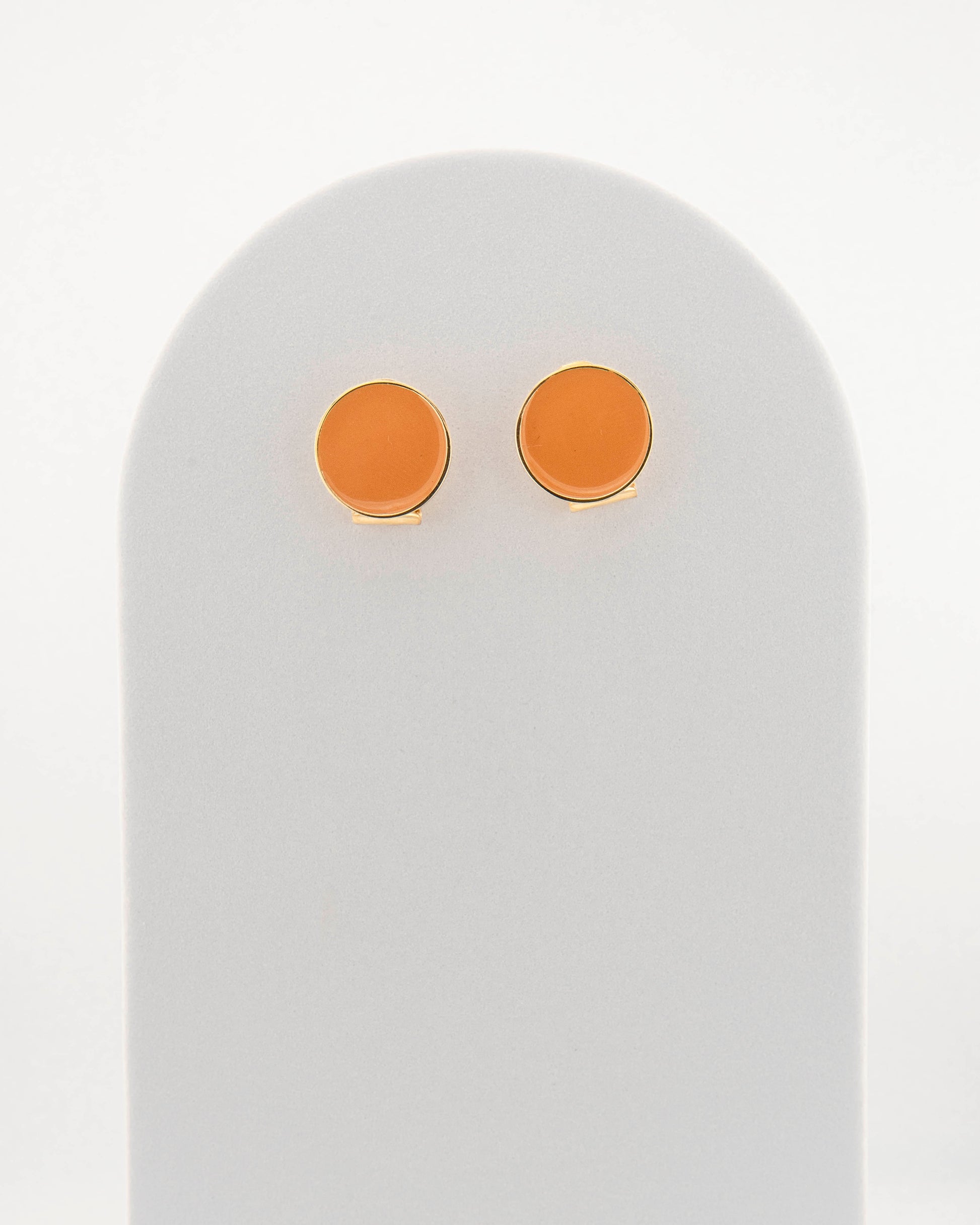 Handcrafted in Tuscany, the MarriCortona Smalto Earrings in 18k gold bronze with hand-painted enamel reflect Italian artistry, color, and timeless elegance.