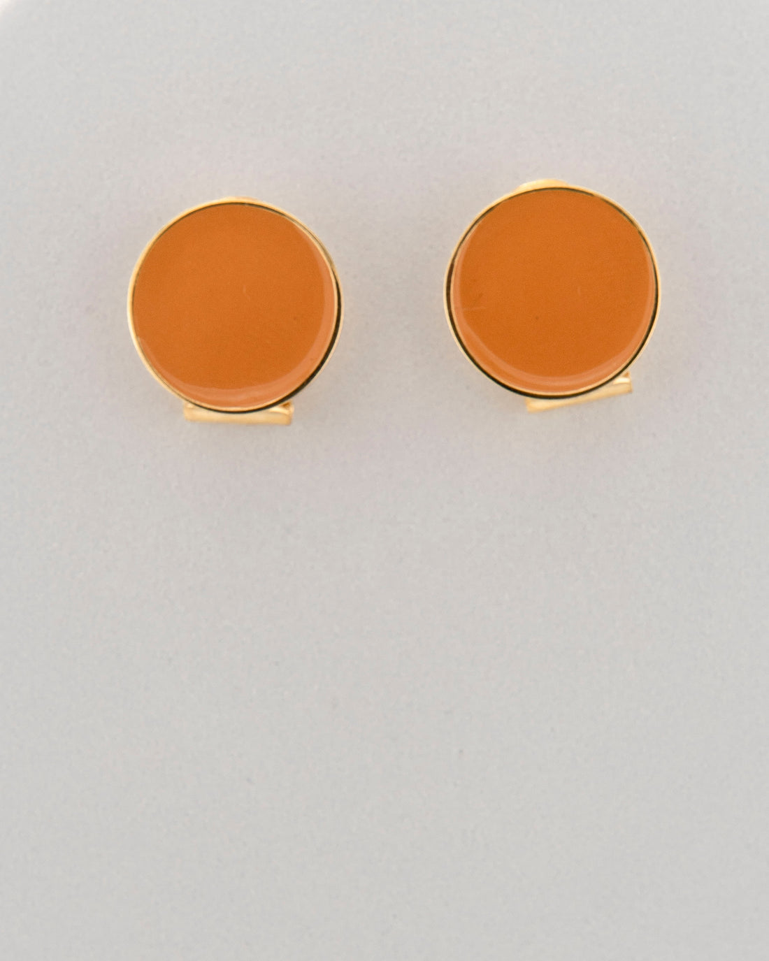 Handcrafted in Tuscany, the MarriCortona Smalto Earrings in 18k gold bronze with hand-painted enamel reflect Italian artistry, color, and timeless elegance.