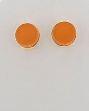 Handcrafted in Tuscany, the MarriCortona Smalto Earrings in 18k gold bronze with hand-painted enamel reflect Italian artistry, color, and timeless elegance.
