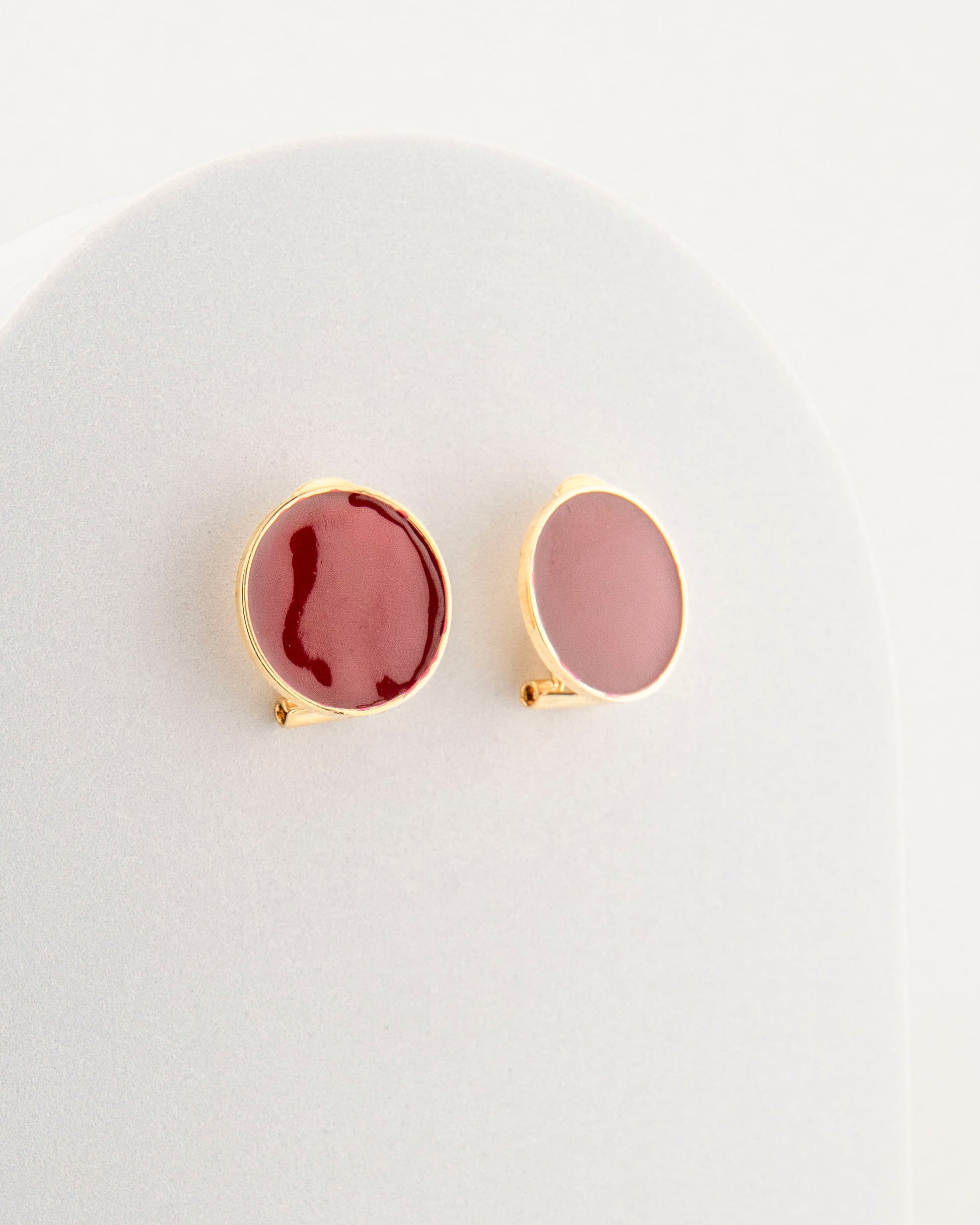 Handcrafted in Tuscany, the MarriCortona Smalto Earrings in 18k gold bronze with hand-painted enamel reflect Italian artistry, color, and timeless elegance.