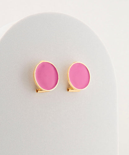 Handcrafted in Tuscany, the MarriCortona Smalto Earrings in 18k gold bronze with hand-painted enamel reflect Italian artistry, color, and timeless elegance.