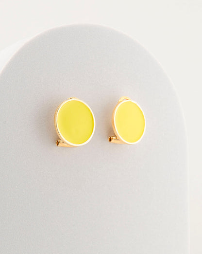 Handcrafted in Tuscany, the MarriCortona Smalto Earrings in 18k gold bronze with hand-painted enamel reflect Italian artistry, color, and timeless elegance.