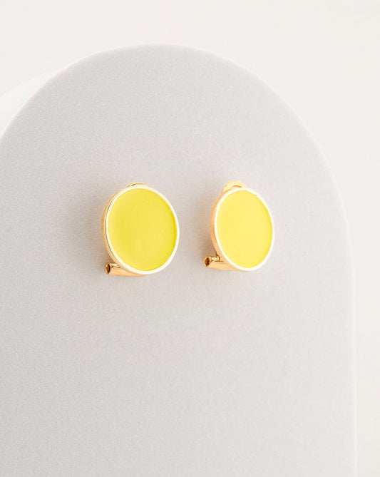 Handcrafted in Tuscany, the MarriCortona Smalto Earrings in 18k gold bronze with hand-painted enamel reflect Italian artistry, color, and timeless elegance.