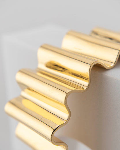 Bracciale 'Onde' h 2.5 cm misura M ( polso fino a 19 cm)