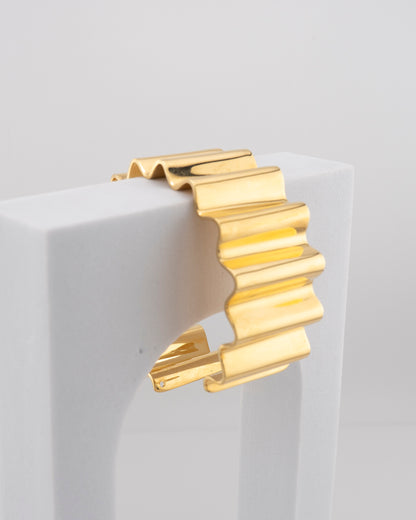 Bracciale 'Onde' h 2.5 cm misura M ( polso fino a 19 cm)