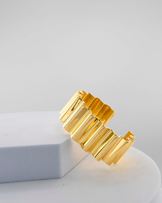 'Wave' bracelet, 2.5 cm high, size M (wrist up to 19 cm)