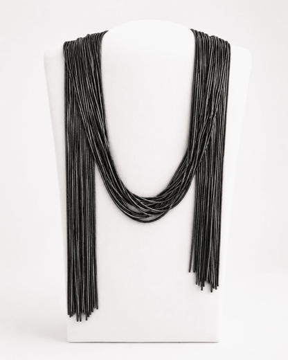 Collana Voila' con 18 Fili Oro Nero