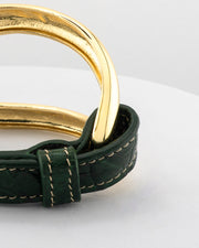 Brazalete de aligátor "Verde Ciprés"