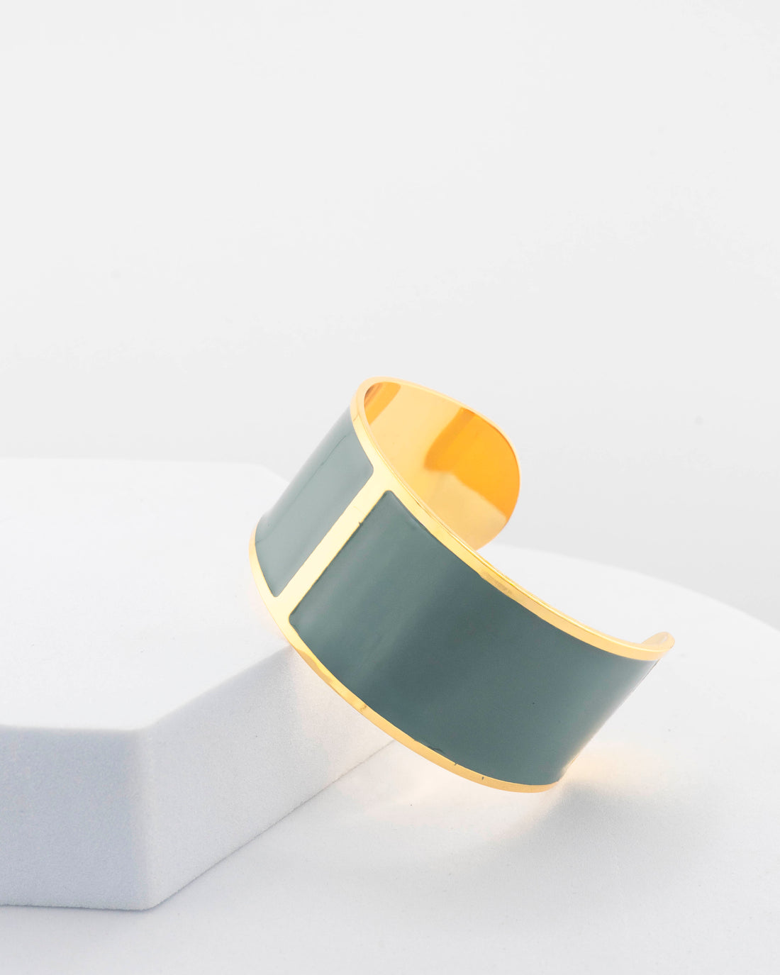 Bracciale Smalto L mm 30 'Azzurro Polvere'