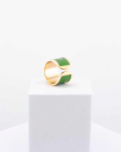 Anillo esmaltado 'Ciprés'