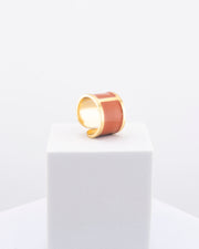 'Terracotta' enamel ring