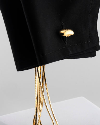 Handcrafted in Tuscany, the MarriCortona Voilà Cufflinks in 18k gold bronze blend Italian artistry and bold design — elegance redefined with modern flair.