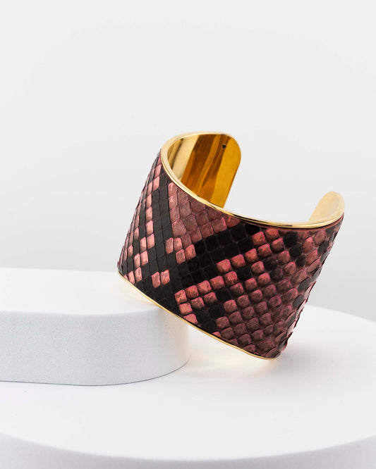 Orange Coral Python Bracelet