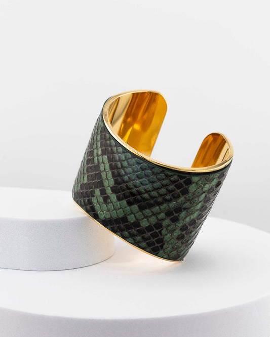 Green Aloe Python Bracelet