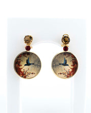 Cromia 'Oriental Bloom' Earrings