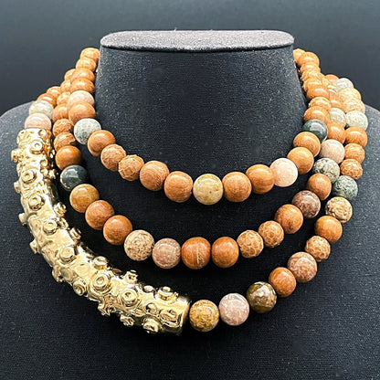 Collana  Octopus Diaspro