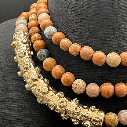 Collana  Octopus Diaspro