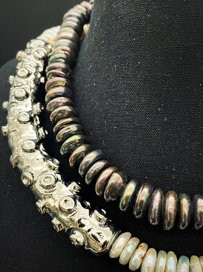 Collana Octopus Perla gigante