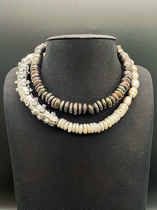 Collana Octopus Perla gigante