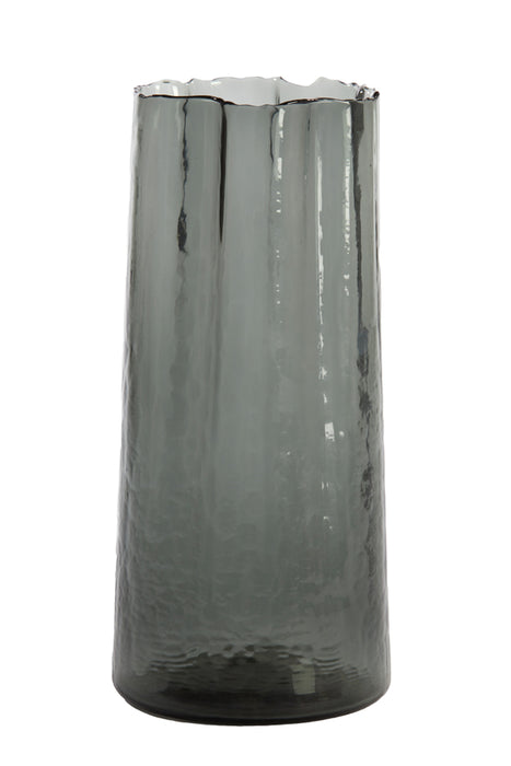 Vaso in vetro color grigio/blue
