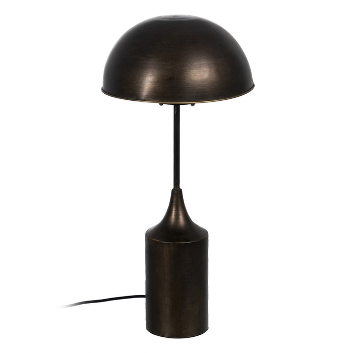 Metal table lamp, dark bronze.