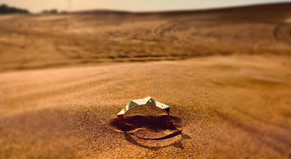 Bronze bracelet plated in 18K gold with sculpted pyramid pattern.
An original Marri Cortona design — handmade in Tuscany.