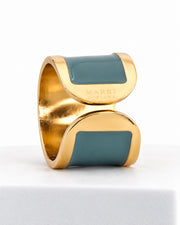 'Powder Blue' enamel ring