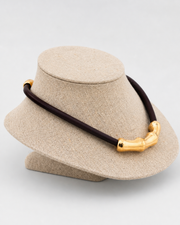 Girocollo Bamboo  nappa prugna