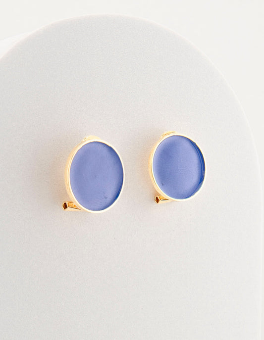 Handcrafted in Tuscany, the MarriCortona Smalto Earrings in 18k gold bronze with hand-painted enamel reflect Italian artistry, color, and timeless elegance.