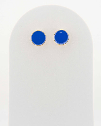 Handcrafted in Tuscany, the MarriCortona Smalto Earrings in 18k gold bronze with hand-painted enamel reflect Italian artistry, color, and timeless elegance.