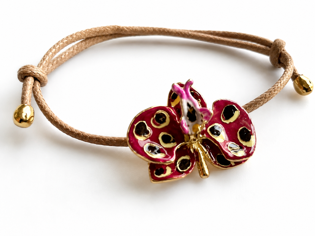Orchid Bracelet, 3 cm, Milk and Sunflower