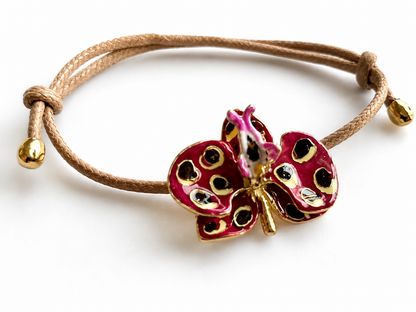 Orchid Bracelet, 3 cm, Milk and Sunflower