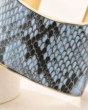 Bracciale Python Celeste Pastello