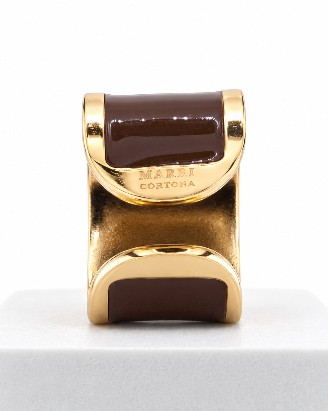 Chocolate Enamel Ring