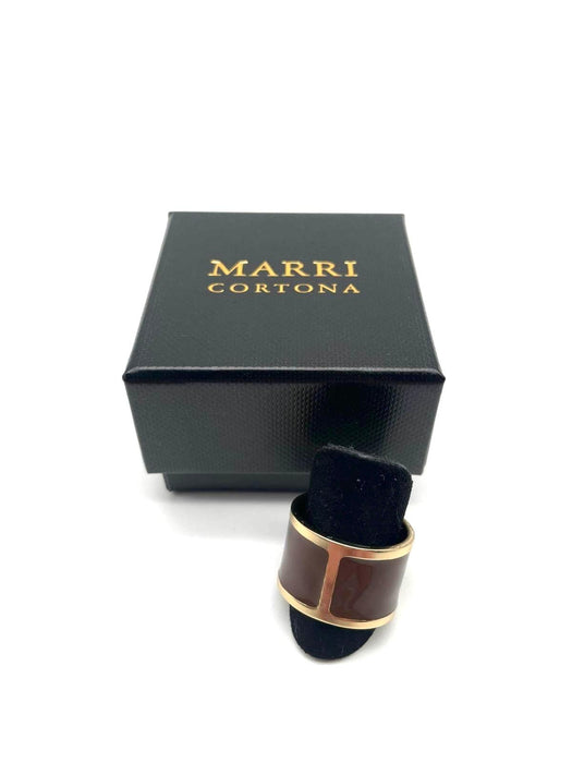 Anello smalto  'Cioccolato'