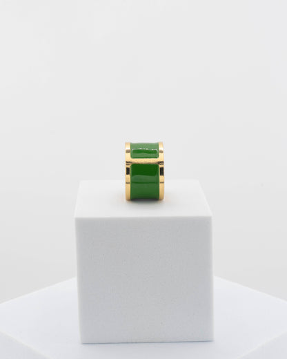 Handcrafted in Tuscany, the MarriCortona Smalto Rings combine 18k gold and hand-painted enamel — vibrant, refined, and authentically Made in Italy.