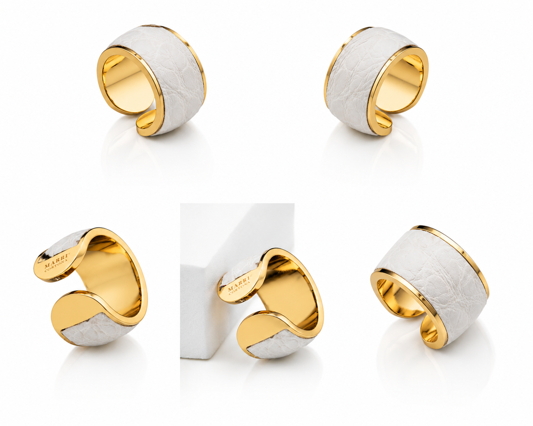Anillo Alligator 'Leche'