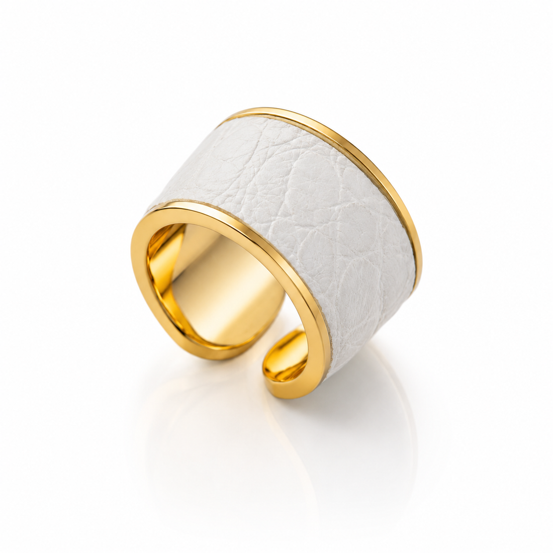 Anillo Alligator 'Leche'