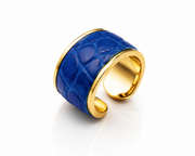Anello Alligator 'Blue China'