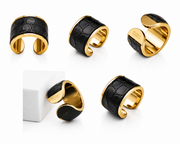 Anello Alligator 'Nero'