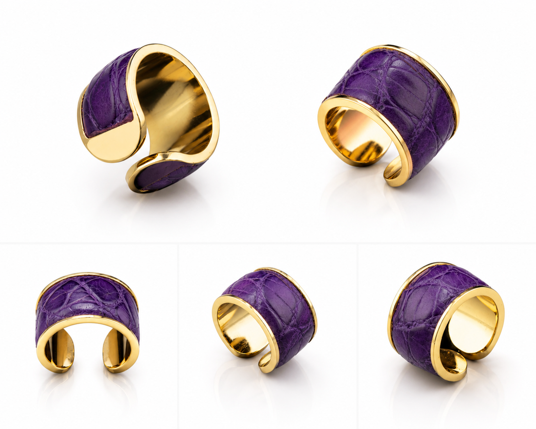 Anello Alligator 'Viola'