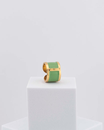 Handcrafted in Tuscany, the MarriCortona Smalto Rings combine 18k gold and hand-painted enamel — vibrant, refined, and authentically Made in Italy.