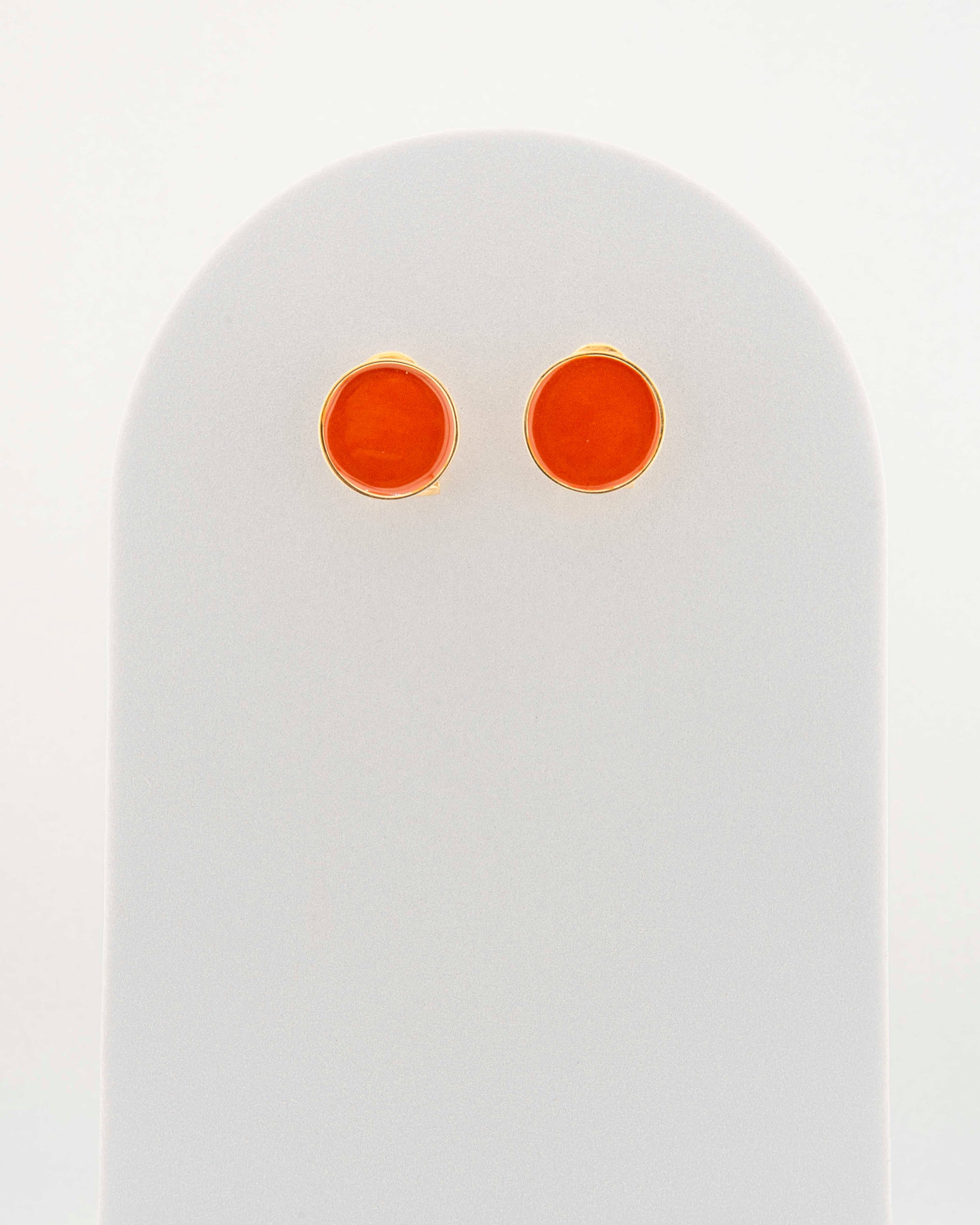 Handcrafted in Tuscany, the MarriCortona Smalto Earrings in 18k gold bronze with hand-painted enamel reflect Italian artistry, color, and timeless elegance.