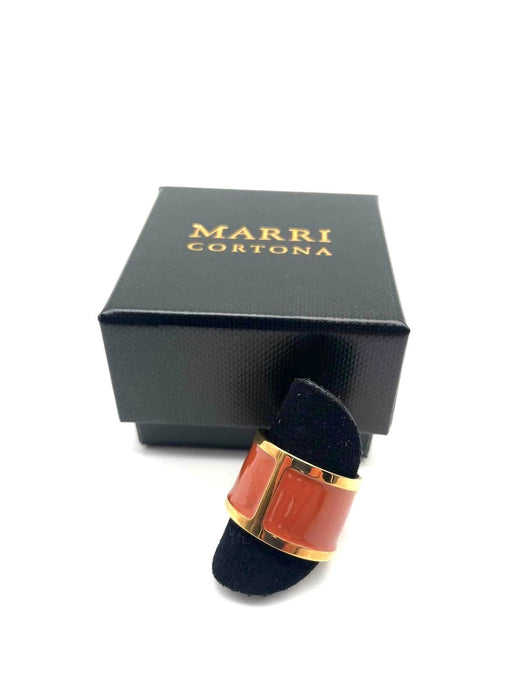 'Foliage' enamel ring