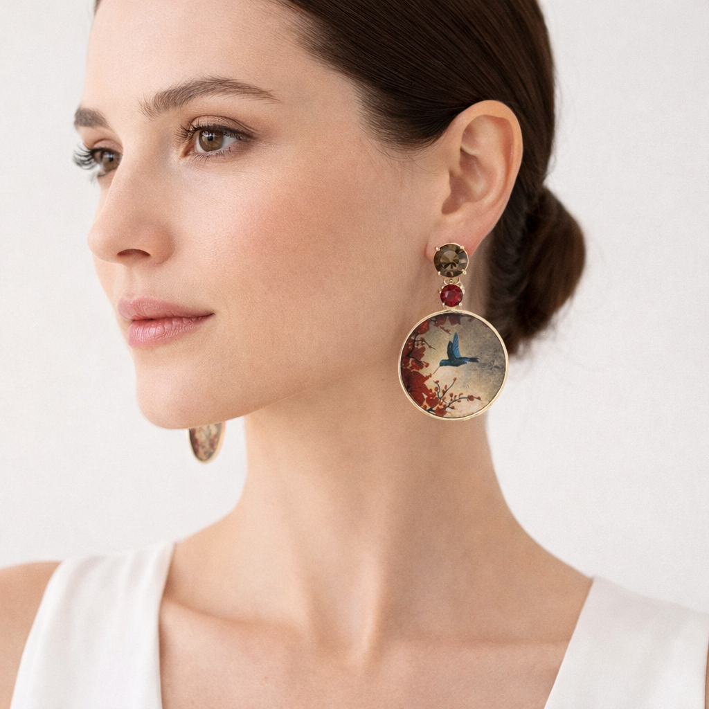Cromia 'Oriental Bloom' Earrings