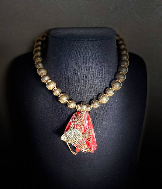 Collana "Conchiglia" con pesce angelo